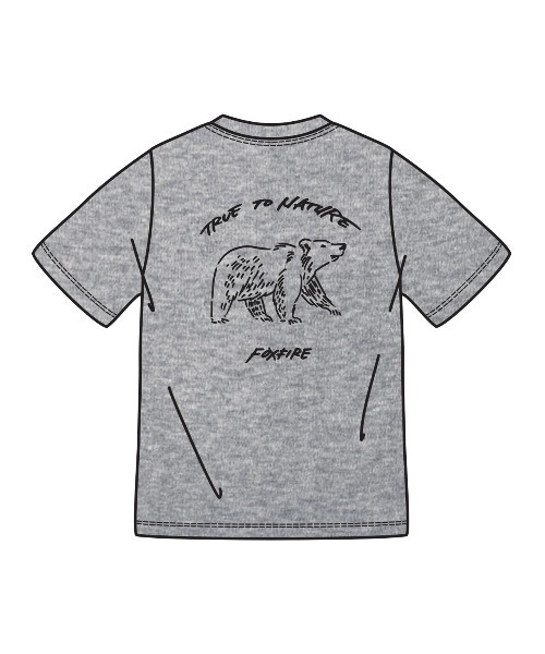 Foxfire(フォックスファイヤー)の「TSポケットベアT S/S(Tシャツ/カットソー・メンズ・ブルー/グレー/ネイビー・L/XL/M)」の2枚目の写真