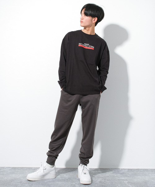RAT EFFECT（ラットエフェクト）の「【裏毛】タテロゴスウェットパンツ（スウェットパンツ・キッズ・オートミール/チャコールグレー/ブラック・170/160/150/140/130）」の7枚目の写真