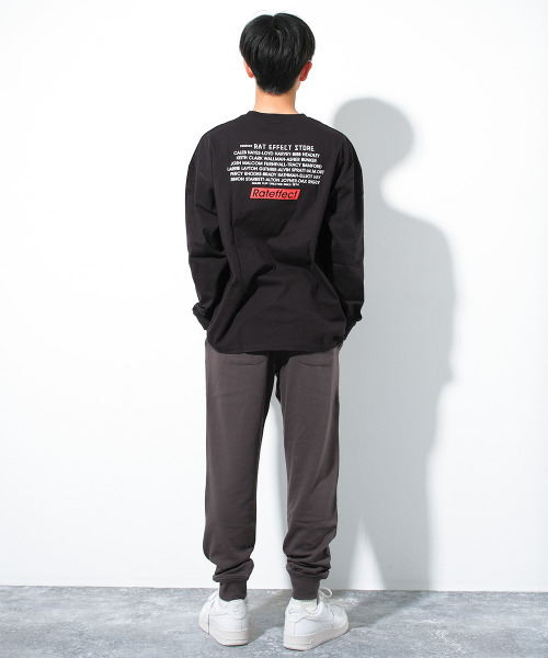RAT EFFECT（ラットエフェクト）の「【裏毛】タテロゴスウェットパンツ（スウェットパンツ・キッズ・オートミール/チャコールグレー/ブラック・170/160/150/140/130）」の9枚目の写真
