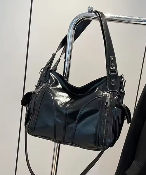 Port（ポート）の「【 Port / ポート 】 ヴィンテージライク ショルダーバッグ / ハンドバッグ #（ハンドバッグ・レディース・ブラック/ブラウン/ボルドー・FREE）」の16枚目の写真