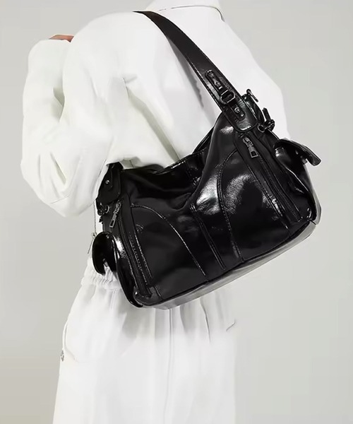 Port（ポート）の「【 Port / ポート 】 ヴィンテージライク ショルダーバッグ / ハンドバッグ #（ハンドバッグ・レディース・ブラック/ブラウン/ボルドー・FREE）」の19枚目の写真