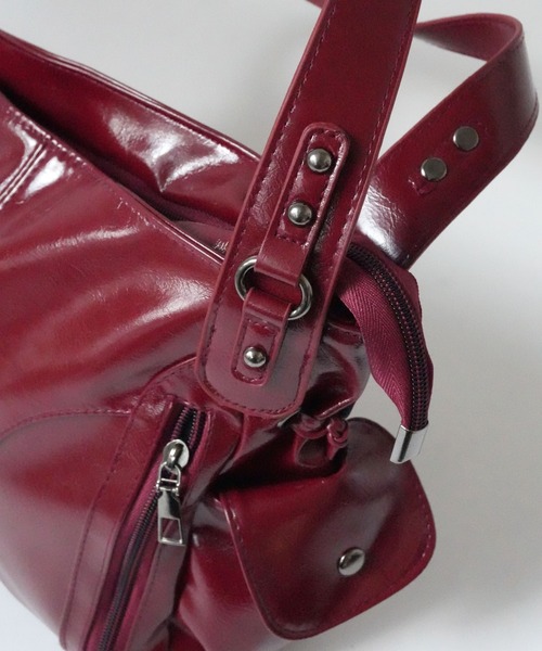 Port（ポート）の「【 Port / ポート 】 ヴィンテージライク ショルダーバッグ / ハンドバッグ #（ハンドバッグ・レディース・ブラック/ブラウン/ボルドー・FREE）」の4枚目の写真