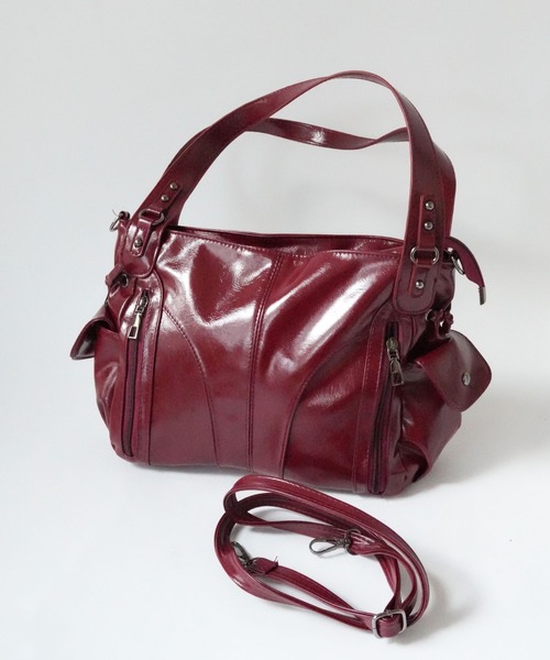 Port（ポート）の「【 Port / ポート 】 ヴィンテージライク ショルダーバッグ / ハンドバッグ #（ハンドバッグ・レディース・ブラック/ブラウン/ボルドー・FREE）」の12枚目の写真