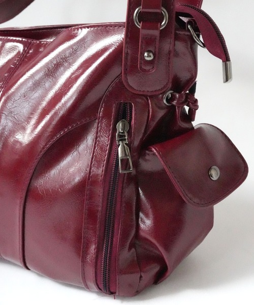 Port（ポート）の「【 Port / ポート 】 ヴィンテージライク ショルダーバッグ / ハンドバッグ #（ハンドバッグ・レディース・ブラック/ブラウン/ボルドー・FREE）」の14枚目の写真