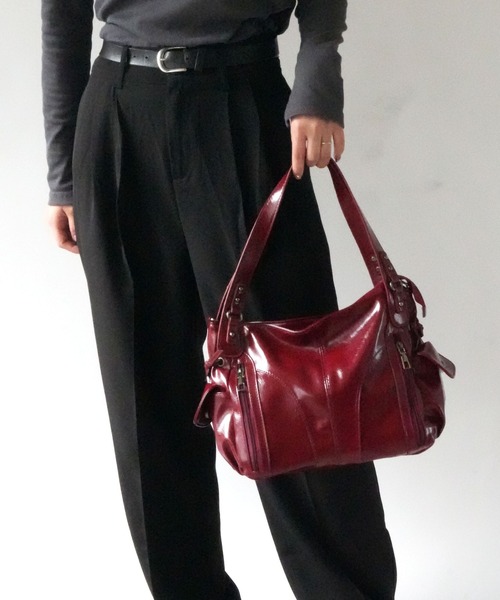 Port（ポート）の「【 Port / ポート 】 ヴィンテージライク ショルダーバッグ / ハンドバッグ #（ハンドバッグ・レディース・ブラック/ブラウン/ボルドー・FREE）」の22枚目の写真