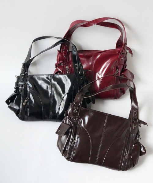 Port（ポート）の「【 Port / ポート 】 ヴィンテージライク ショルダーバッグ / ハンドバッグ #（ハンドバッグ・レディース・ブラック/ブラウン/ボルドー・FREE）」の20枚目の写真