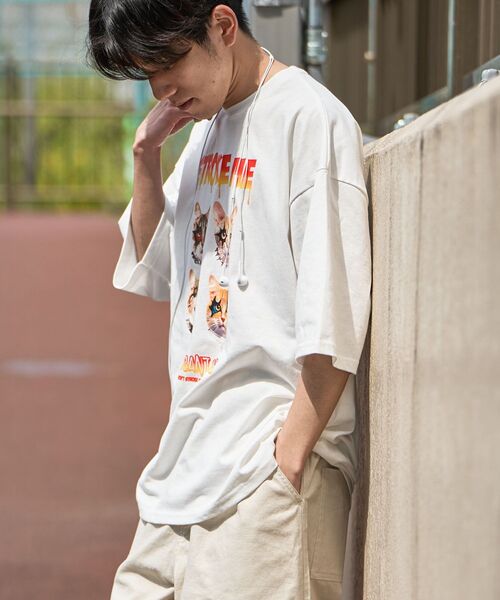 CRAFT STANDARD BOUTIQUE（クラフトスタンダードブティック）の「アニマルプリントTEE（Tシャツ/カットソー・レディース・ホワイト/ブラック・S/M/L）」の5枚目の写真