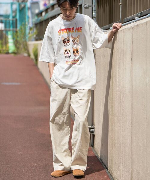 CRAFT STANDARD BOUTIQUE（クラフトスタンダードブティック）の「アニマルプリントTEE（Tシャツ/カットソー・レディース・ホワイト/ブラック・S/M/L）」の7枚目の写真