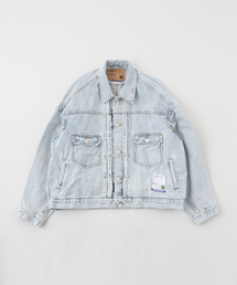 IN STRU(MEN-TAL) / インストルメンタル SELVAGE DENIM JACKET (BLEACHED)