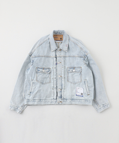 ウォッシュデニムオーバージャケット（デニムジャケット）｜Darich