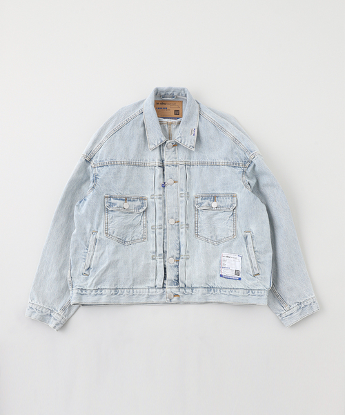 BAYCREW'S DEPO(ベイクルーズデポ)の「IN STRU(MEN-TAL) / インストルメンタル SELVAGE DENIM JACKET (BLEACHED)(デニムジャケット・メンズ・ブルー系その他/ブラック・48/46)」の2枚目の写真