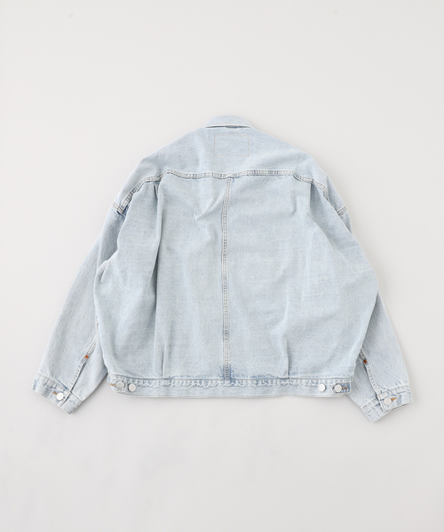 BAYCREW'S DEPO(ベイクルーズデポ)の「IN STRU(MEN-TAL) / インストルメンタル SELVAGE DENIM JACKET (BLEACHED)(デニムジャケット・メンズ・ブルー系その他/ブラック・48/46)」の3枚目の写真