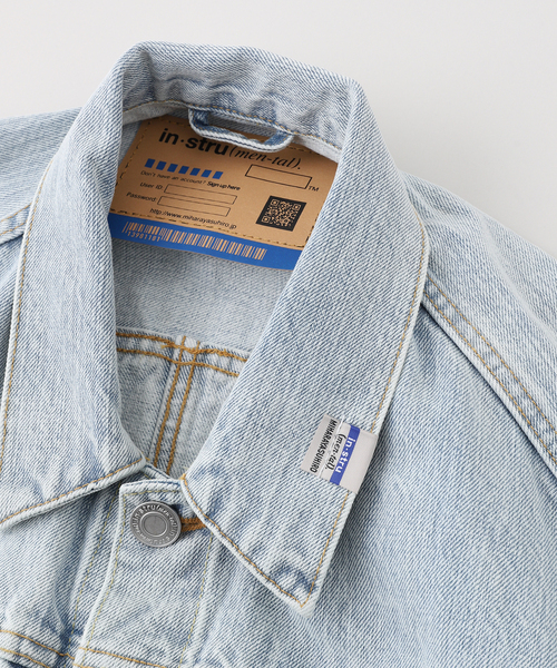 BAYCREW'S DEPO(ベイクルーズデポ)の「IN STRU(MEN-TAL) / インストルメンタル SELVAGE DENIM JACKET (BLEACHED)(デニムジャケット・メンズ・ブルー系その他/ブラック・48/46)」の4枚目の写真