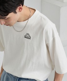Kappa（カッパ）の「Kappa/カッパ 別注 ロゴ刺繍 オーバーサイズ半袖Tシャツ（Tシャツ/カットソー）」