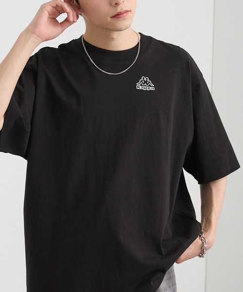 カッパ　KAPPA バックロゴ　刺繍ロゴ　切替　サイドライン　黒　白　XL程 セール】Kappa(カッパ)BANDA OMINI ロゴサイドライン パンツ