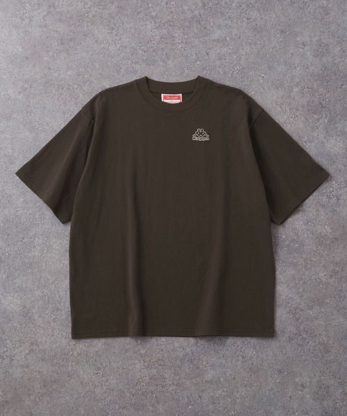 Kappa/カッパ 別注 ロゴ刺繍 オーバーサイズ半袖Tシャツ MONO-MART