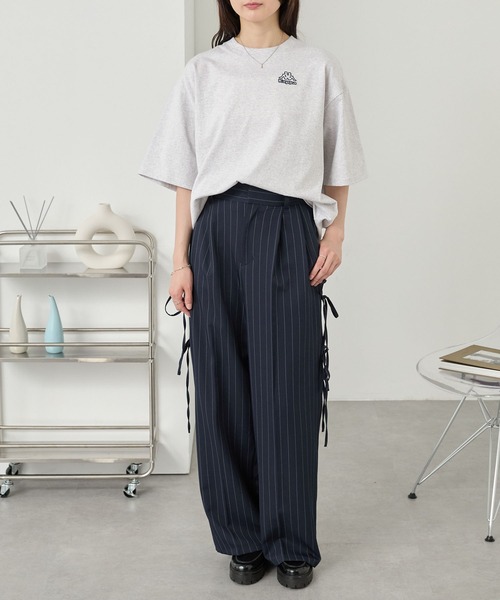 Kappa/カッパ 別注 ロゴ刺繍 オーバーサイズ半袖Tシャツ MONO-MART