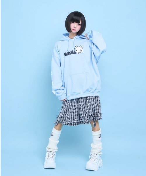 Hauls(ハウルズ)の「1st リバイバルBIGパーカー(パーカー・レディース・サックスブルー/ホワイト/ブラック/グレー/ピンク・F/FREE)」の10枚目の写真