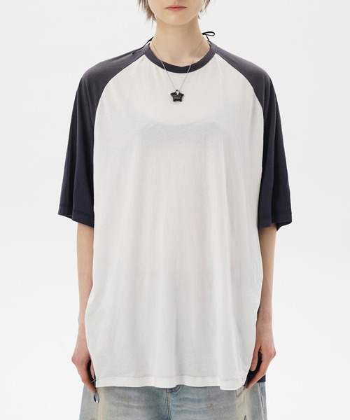 セール】オーバーサイズ 無地 ラグラン Tシャツ DT4340