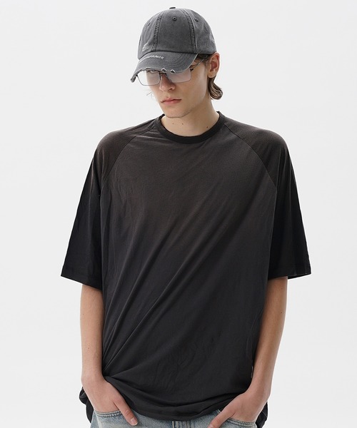boohoo MAN★オーバーサイズ 半袖 Tシャツ★Tyla タイラ★黒★ Starting Over（スターティングオーバー）の「oversize sleeve