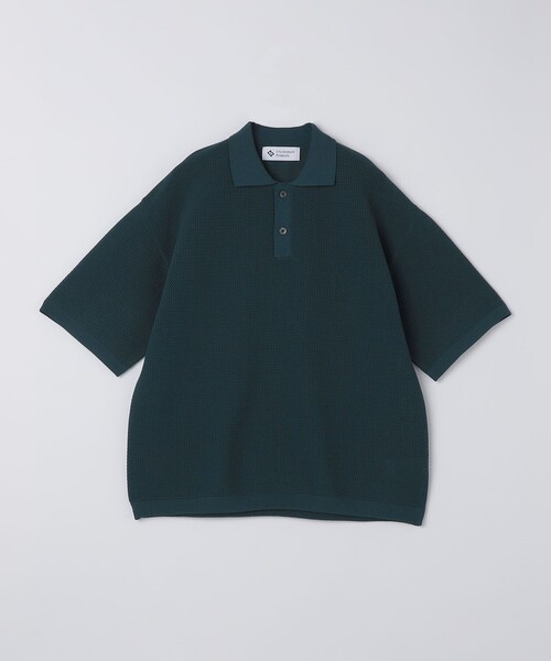 SHIPS（シップス）の「City Ambient Products:〈手洗い可能〉ポリエステル メッシュ ニット ショートスリーブ ポロ（ポロシャツ・メンズ・ブラック/ダークグリーン/オフホワイト/ダークグレー・SMALL/MEDIUM/LARGE）」の8枚目の写真