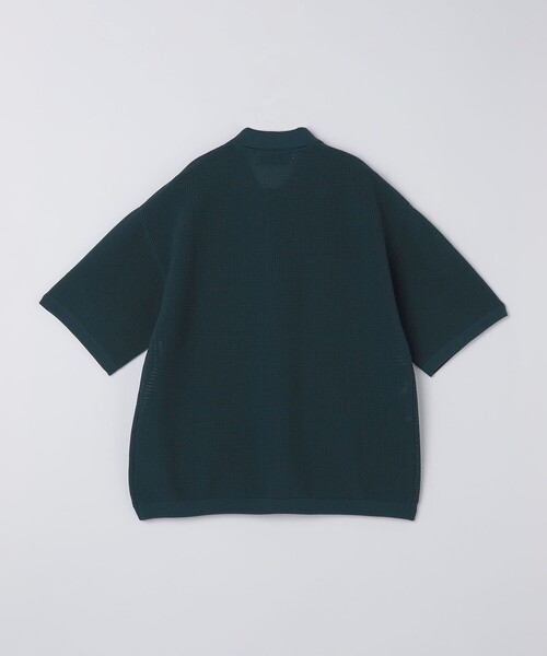 SHIPS（シップス）の「City Ambient Products:〈手洗い可能〉ポリエステル メッシュ ニット ショートスリーブ ポロ（ポロシャツ・メンズ・ブラック/ダークグリーン/オフホワイト/ダークグレー・SMALL/MEDIUM/LARGE）」の9枚目の写真