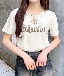 レースUPロゴTシャツ