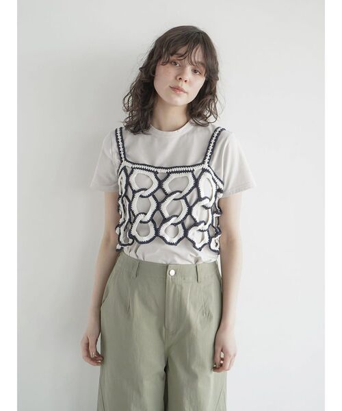 Crochet Knit Bustier ネイビー　新品未使用 Knit Bustier – FITH ONLINE STORE