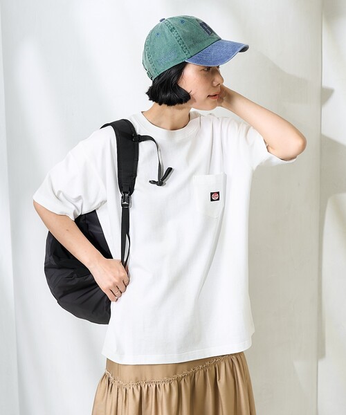 ✨プリーツプリーズ ラウンドカットトップス 赤系 フリーサイズ セール】チェックシアートップス（Tシャツ/カットソー