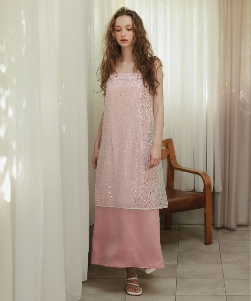 ANDRESD】kirakira spangle dress［キラキラスパングルドレス