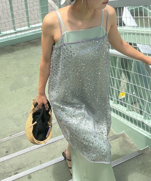 DONOBAN（ドノバン）の「【ANDRESD】kirakira spangle dress［キラキラスパングルドレス］（ドレス・レディース・ゴールド/シルバー/オフホワイト/ブラック・M/L）」の21枚目の写真
