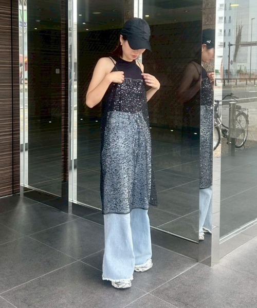 DONOBAN（ドノバン）の「【ANDRESD】kirakira spangle dress［キラキラスパングルドレス］（ドレス・レディース・ゴールド/シルバー/オフホワイト/ブラック・M/L）」の12枚目の写真
