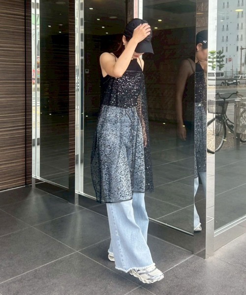 DONOBAN（ドノバン）の「【ANDRESD】kirakira spangle dress［キラキラスパングルドレス］（ドレス・レディース・ゴールド/シルバー/オフホワイト/ブラック・M/L）」の13枚目の写真