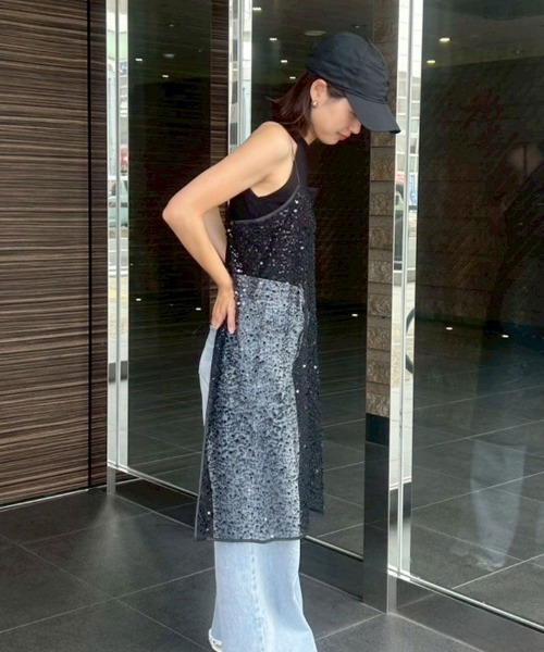 DONOBAN（ドノバン）の「【ANDRESD】kirakira spangle dress［キラキラスパングルドレス］（ドレス・レディース・ゴールド/シルバー/オフホワイト/ブラック・M/L）」の14枚目の写真