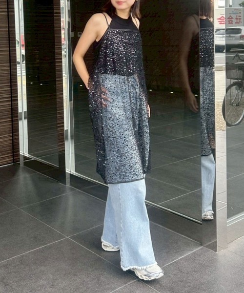 DONOBAN（ドノバン）の「【ANDRESD】kirakira spangle dress［キラキラスパングルドレス］（ドレス・レディース・ゴールド/シルバー/オフホワイト/ブラック・M/L）」の16枚目の写真
