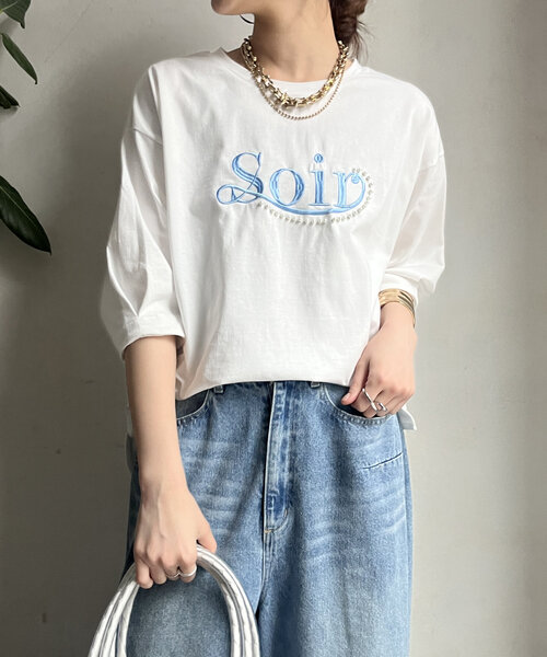 DOUDOU オーバーサイズTシャツ DouDou tシャツ 「WEB限定」リバーシブルカットソー レディース