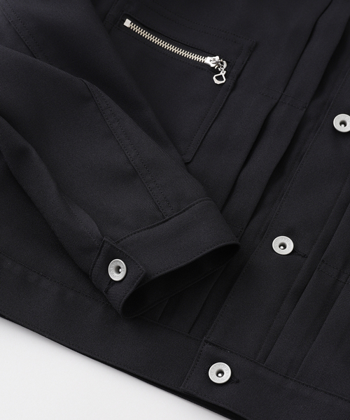 DAIRIKU(ダイリク)の「DAIRIKU / ダイリク 2pkt Polyester Jacket P-1(ブルゾン・メンズ・ブラック・MEDIUM/SMALL)」の3枚目の写真