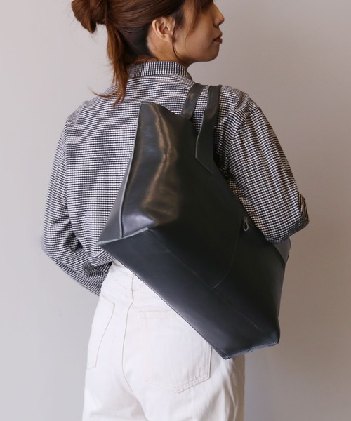 Jamale（ジャマレ）の「[Jamale]本革トートバッグ 大きめ 大容量（トートバッグ・レディース・レッド/キャメル/ダークブラウン/ダークグリーン/ブラック・FREE）」の11枚目の写真