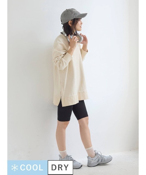 tutuanna（チュチュアンナ）の「[とにかくさらっと涼しい]レギンス5分丈（レギンス/スパッツ・レディース・ブラック・M/L）」の2枚目の写真