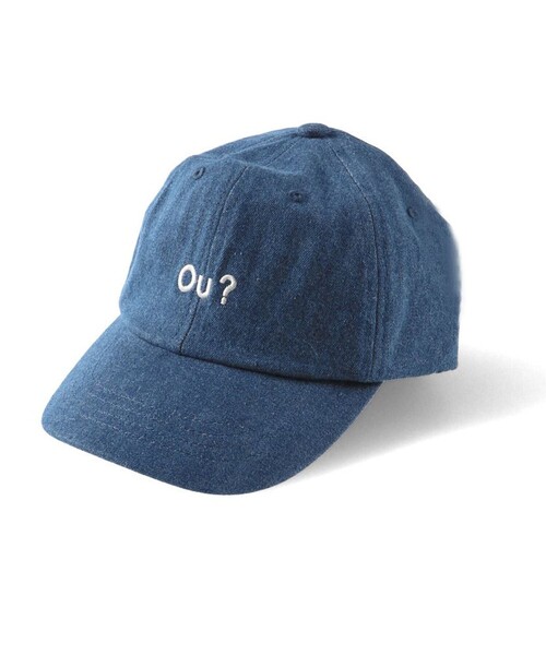 EDWIN（エドウィン）の「【Ou? by EDWIN】Ou?ロゴ刺繍入りキャップ（キャップ・キッズ・ブラック/サックスブルー・M/L）」の3枚目の写真