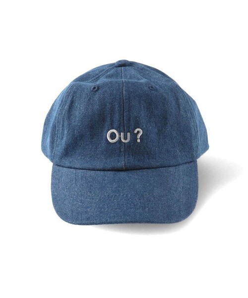 EDWIN（エドウィン）の「【Ou? by EDWIN】Ou?ロゴ刺繍入りキャップ（キャップ・キッズ・ブラック/サックスブルー・M/L）」の4枚目の写真