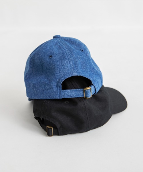 EDWIN（エドウィン）の「【Ou? by EDWIN】Ou?ロゴ刺繍入りキャップ（キャップ・キッズ・ブラック/サックスブルー・M/L）」の13枚目の写真