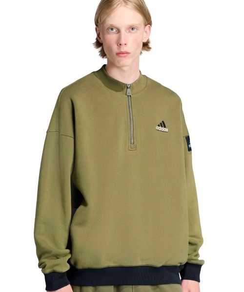 adidas EQUIPMENT BLOCKED HALF-ZIP / アディダス エキップ