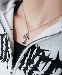 SPINNS（スピンズ）の「クロスシルバーチェーンネックレス/リバーシブル（ネックレス）」