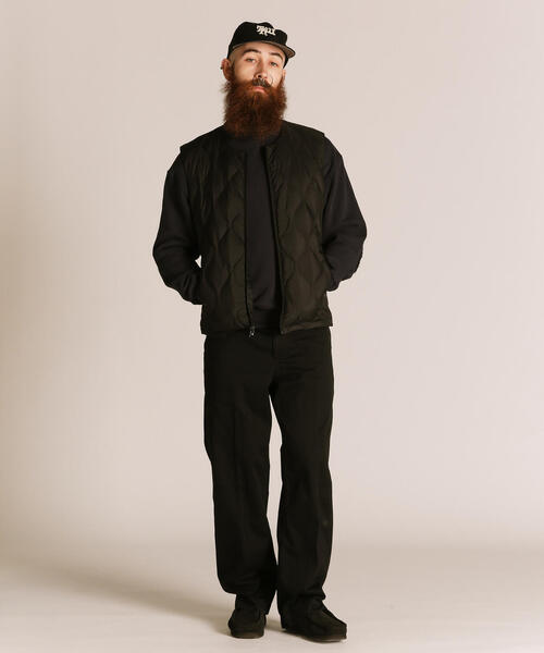 schott（ショット）の「Schott/ショット/xTAION/×タイオン/INNER DOWN VEST/インナーダウンベスト（ダウンベスト・メンズ・ブラック/ベージュ・M/L/XL/2XL）」の5枚目の写真