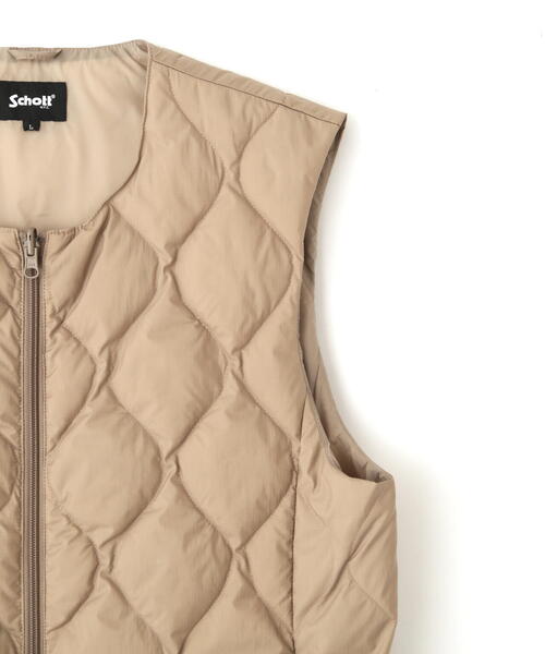schott（ショット）の「Schott/ショット/xTAION/×タイオン/INNER DOWN VEST/インナーダウンベスト（ダウンベスト・メンズ・ブラック/ベージュ・M/L/XL/2XL）」の22枚目の写真