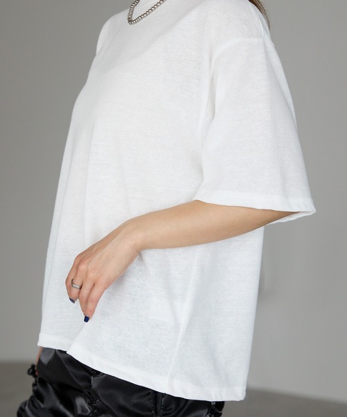 PATOU スリットバック Tシャツ 楽天市場】バックスリット デザインTシャツ トップス カットソー
