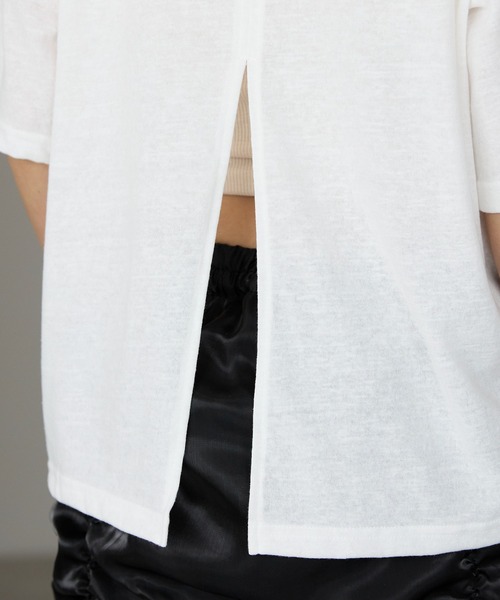 PATOU スリットバック Tシャツ レイヤードバックプリント Tシャツ – EGOZARU ONLINE STORE
