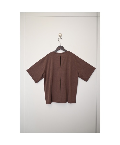 セール】スラブ バックスリットTシャツ（Tシャツ/カットソー
