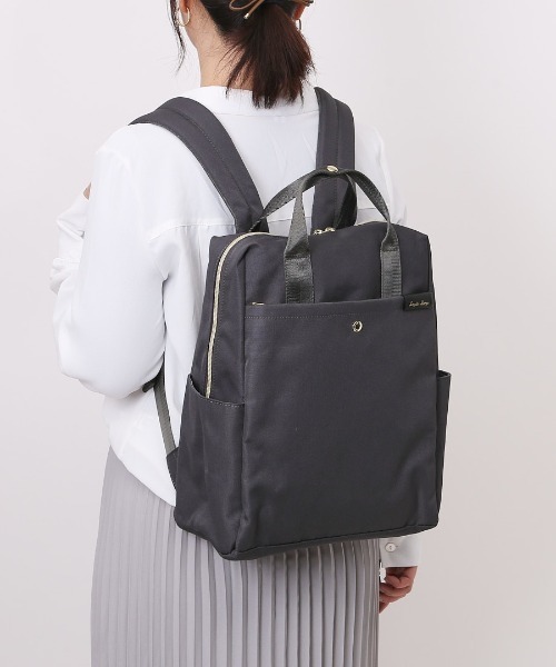 Legato Largo(レガートラルゴ)の「Legato Largo 撥水両立バッグ トート型リュック(バックパック/リュック・レディース・ベージュ/ネイビー/ブラック/オリーブ/グレー・FREE)」の8枚目の写真